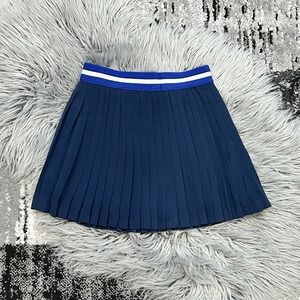 SOMEONE KIDS Girls Navy Blue Pleated‎ Skirt W/Elastic Waist Lined Size 9Y NEW